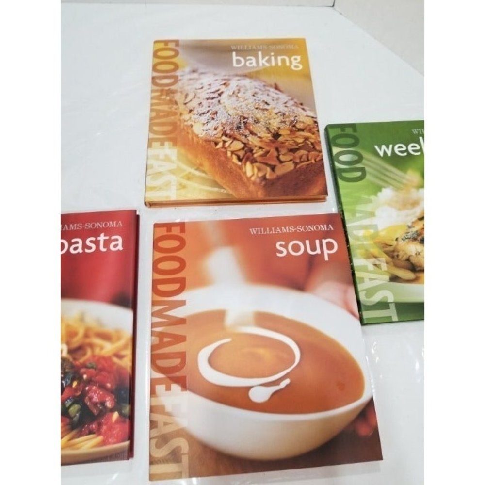 Williams Sonoma Set of 4 Cook Books food made fast bakery, soup, weeknight pasta - Picture 4 of 7